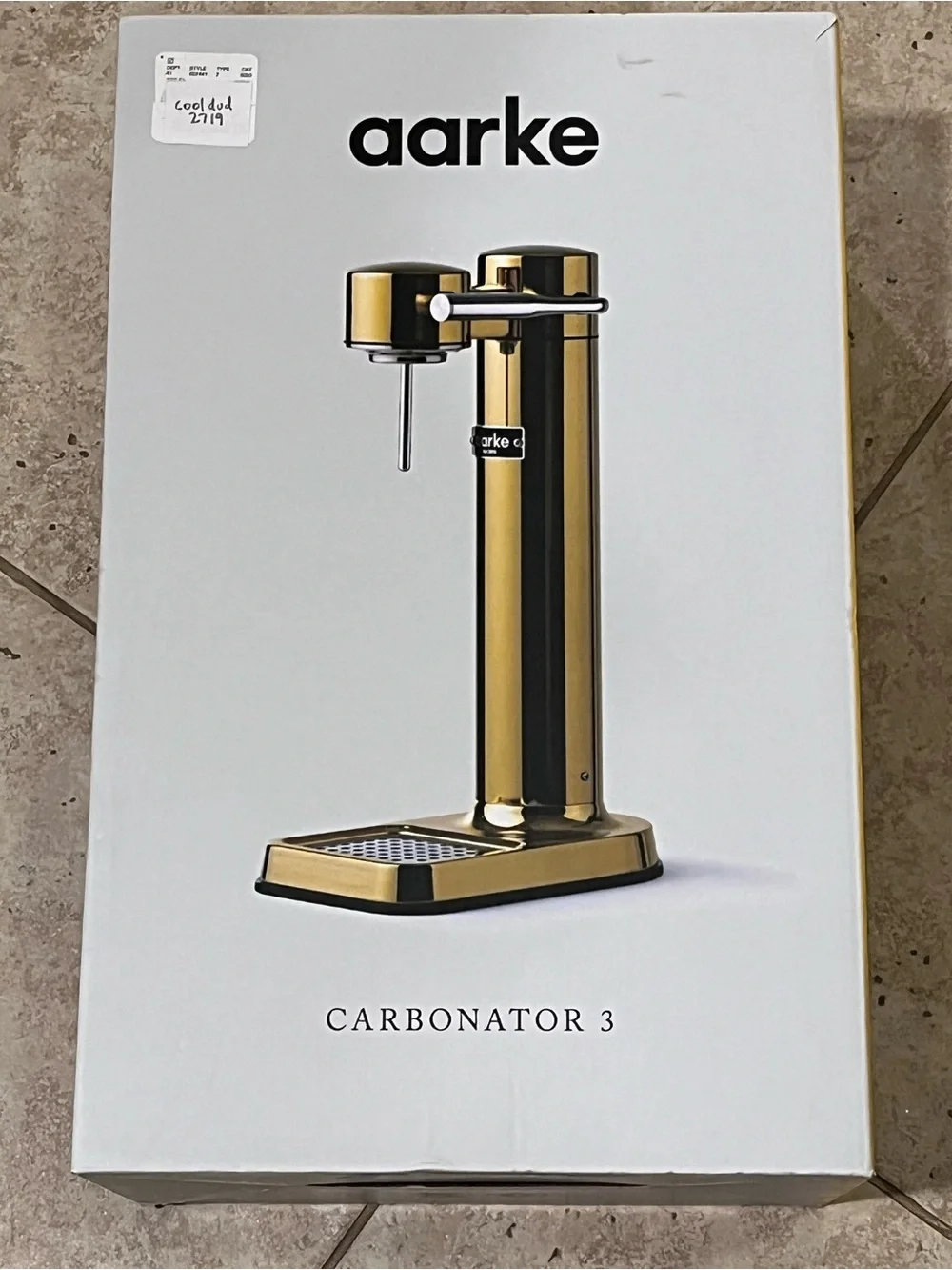 Aarke Carbonator Model AA-C3 Carbonator III 3 NEW $250 GOLD Sparking Water Maker